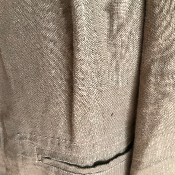 Eileen Fisher Lite Choc Top Stitched Button Down Detailed Linen Jacket NWOT- 2X - Picture 3 of 6